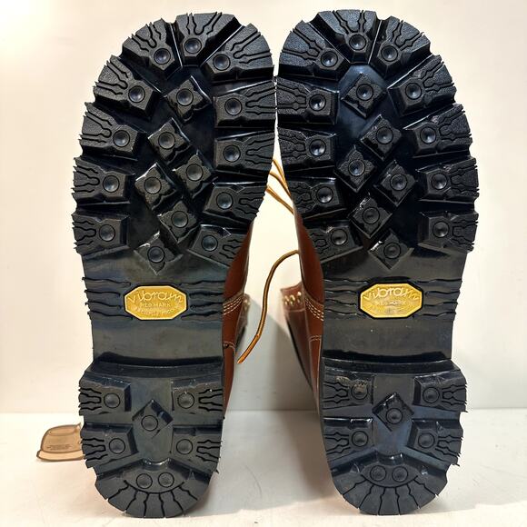 NWT VTG Knapp Boots 7" Moc Toe Steel Toe S. B. Foot Made in USA NOS 8.5 Wide EE - Picture 8 of 16